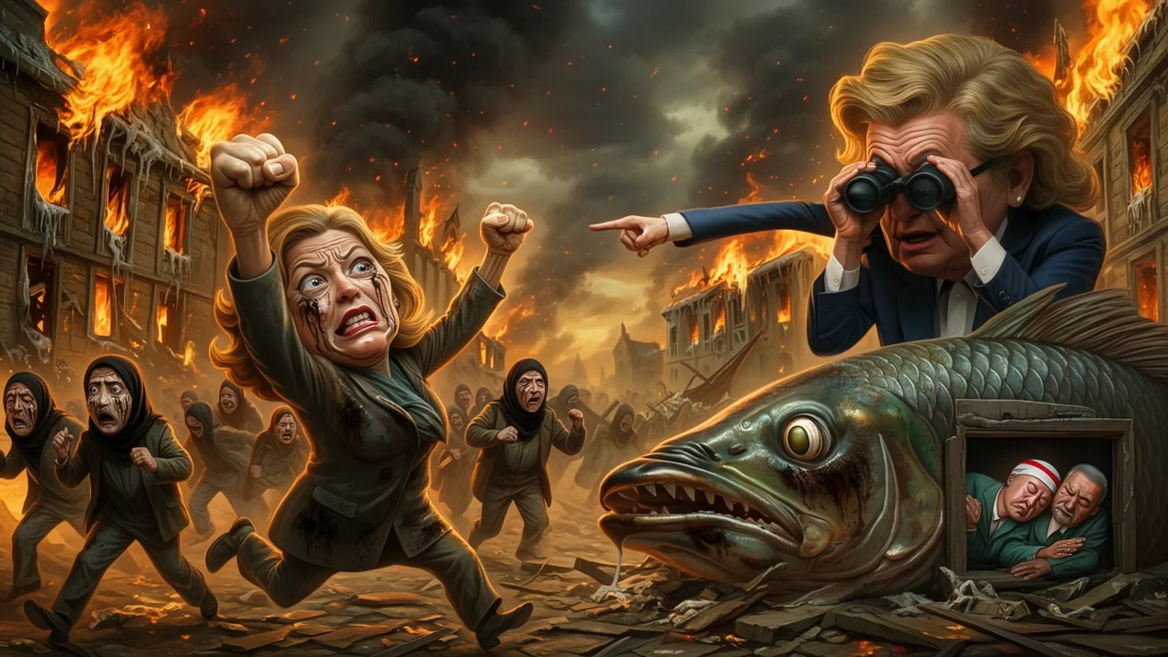 Cover art: Bojovníci za mír pálí město temnou sirkou