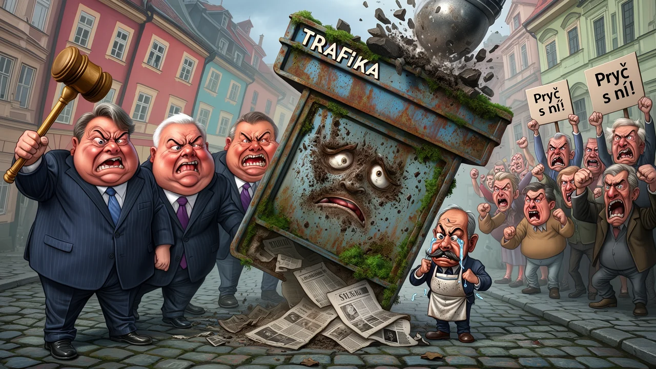 Cover art: Prázdná trafika hyzdí náš dokonalý svět