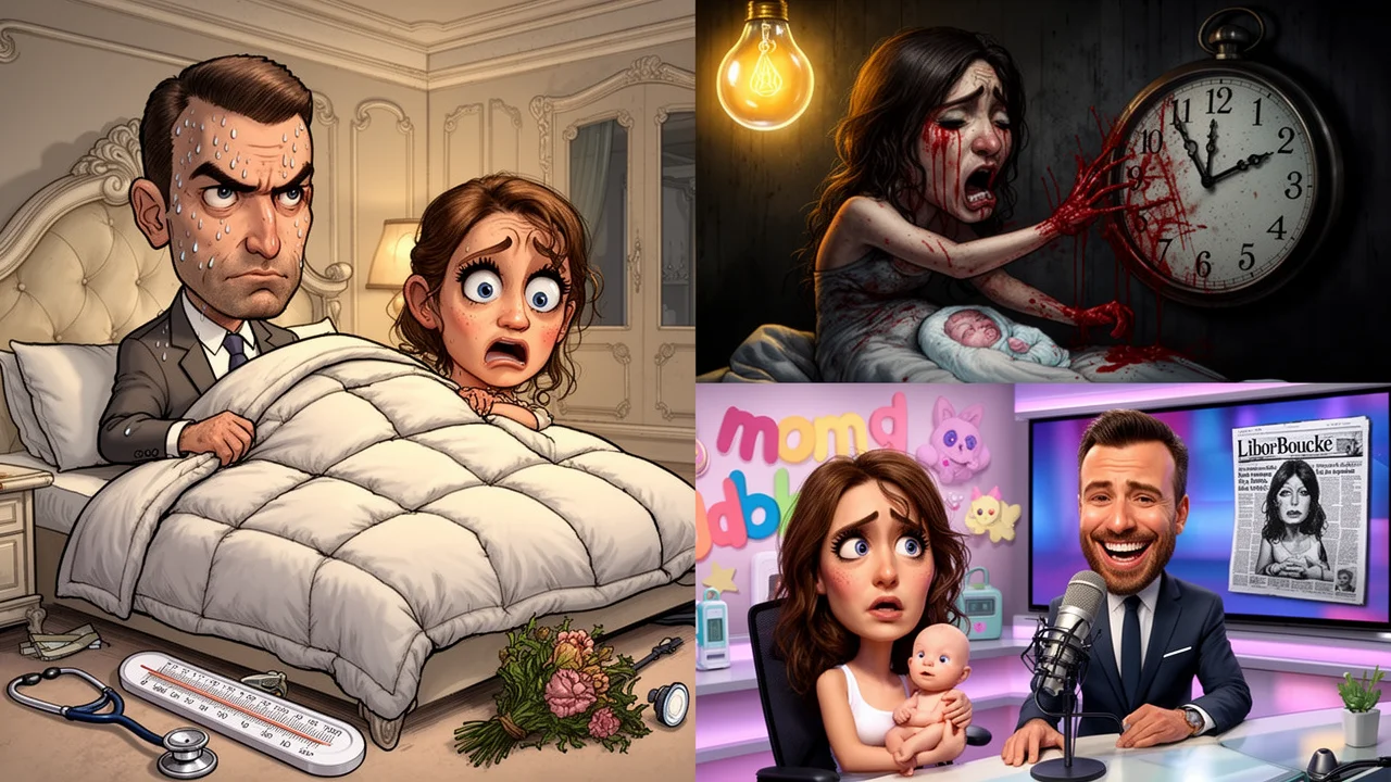 Cover art: Slavný moderátor, jeho misska a placenta, co nechtěla ven