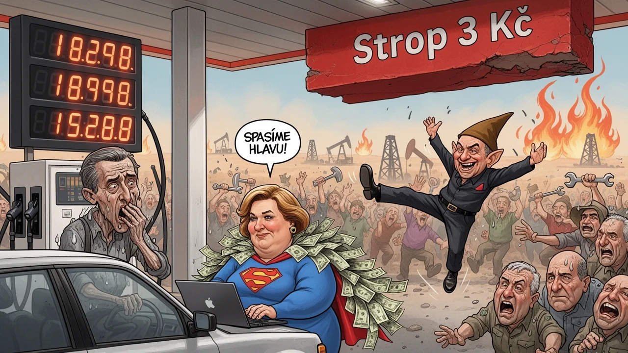 Cover art: Alena drží strop a nafta teče proudem