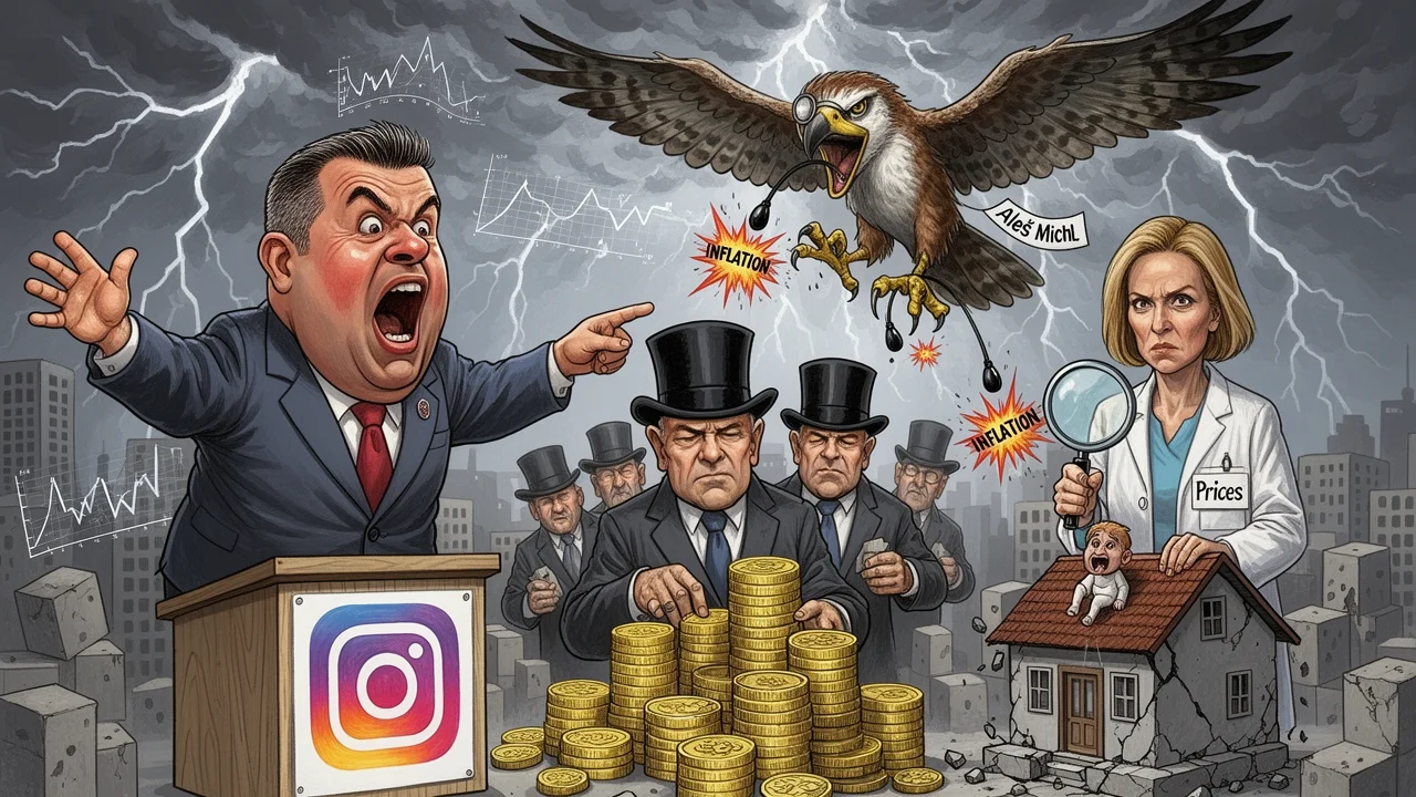 Cover art: Kecy teoretické aneb jak guvernér s premiérem o drahé