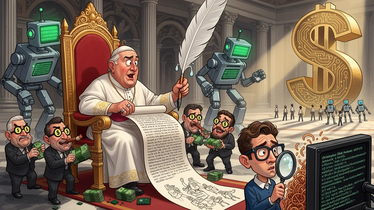 Cover art: Papež vyhlásil svatou válku umělé inteligenci a zisku