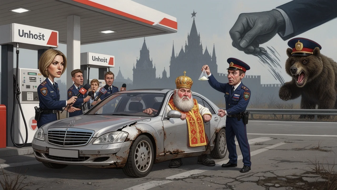 Cover art: Svatý muž a bílý prášek na dálnici číslo šest
