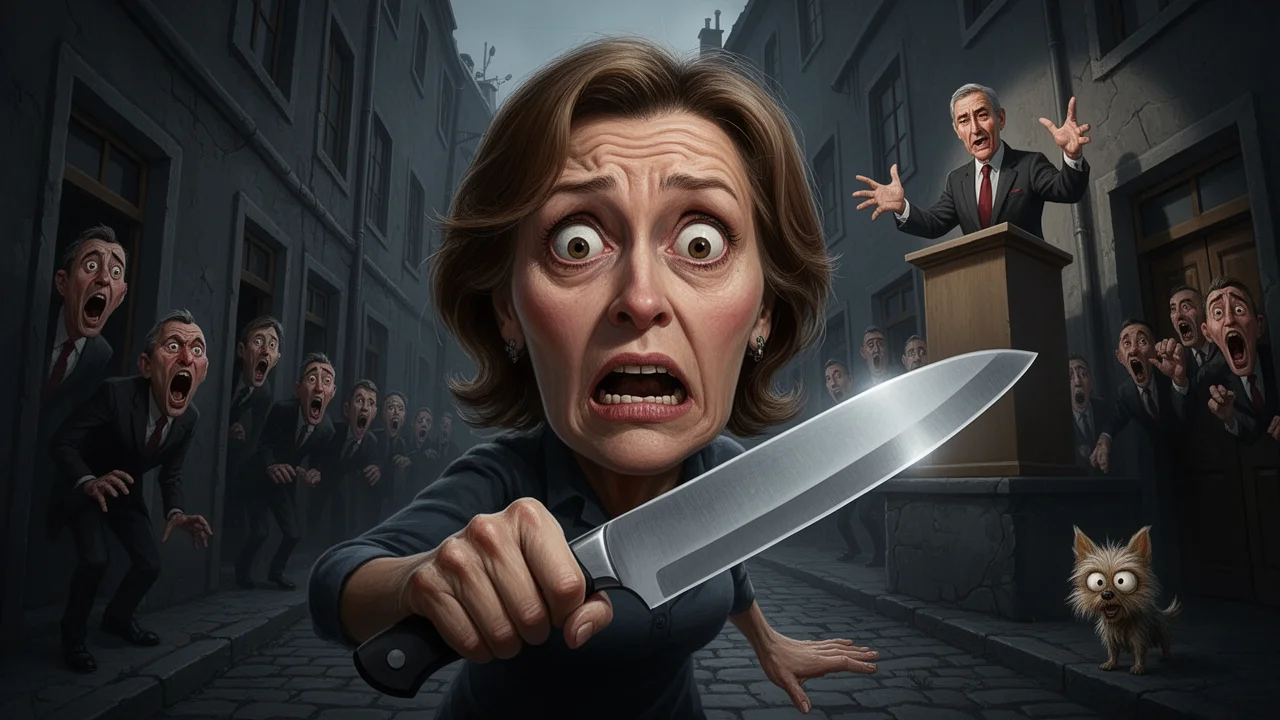 Cover art: Hádka v Praze a Ludmila už sahá po noži