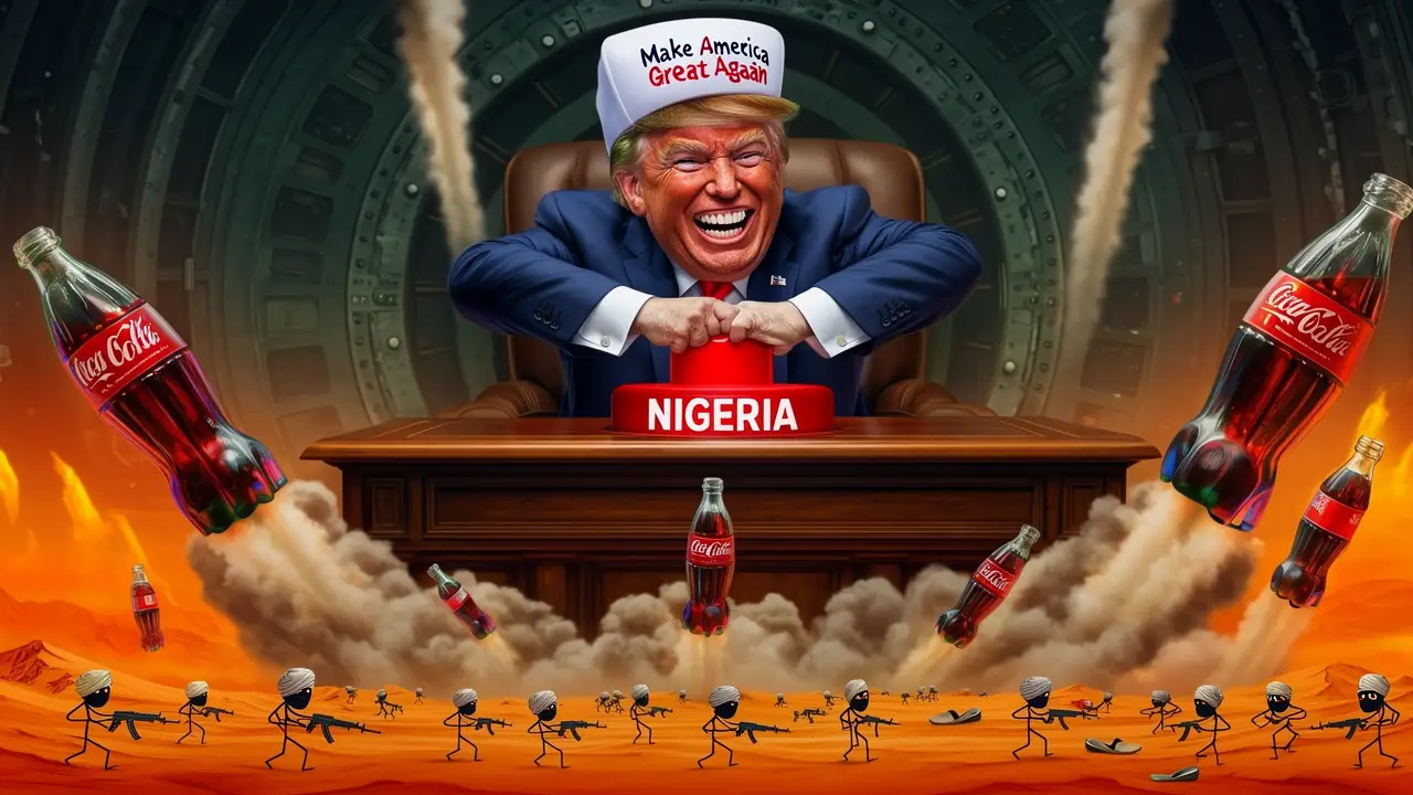 Cover art: Donaldův hněv v Nigérii
