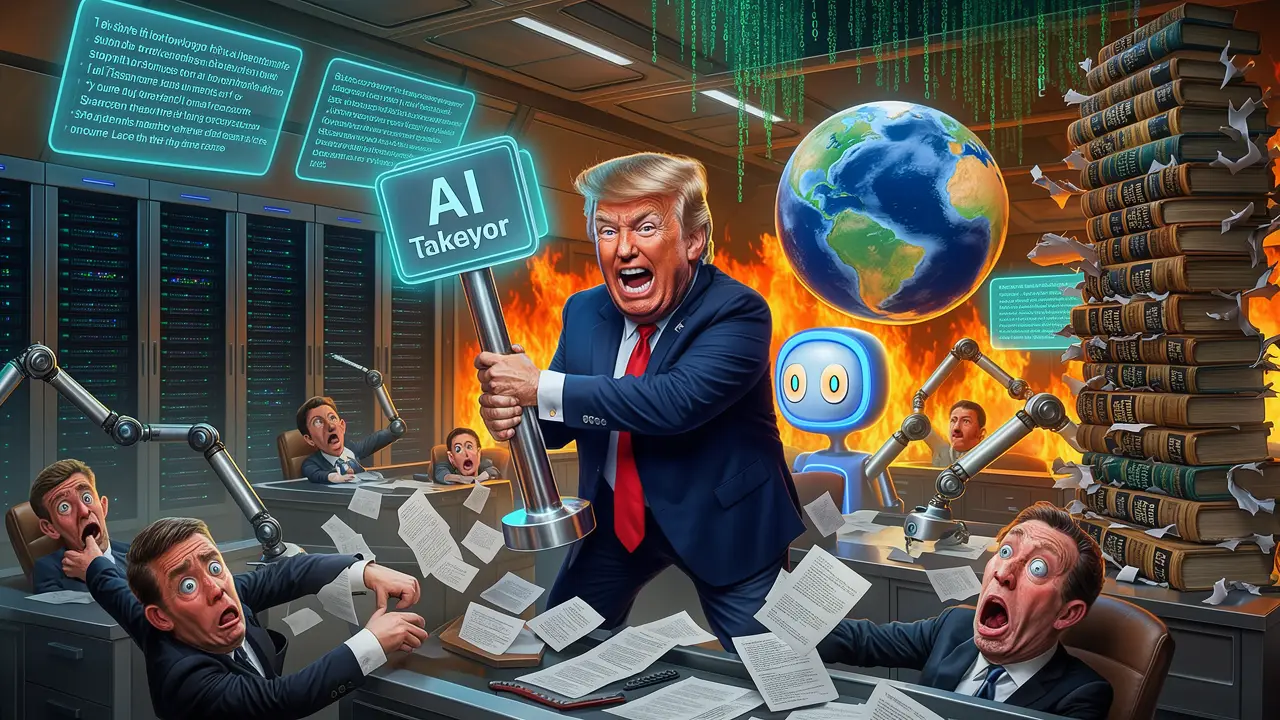 Cover art: Roboti v kravatách píšou naše nové zákony