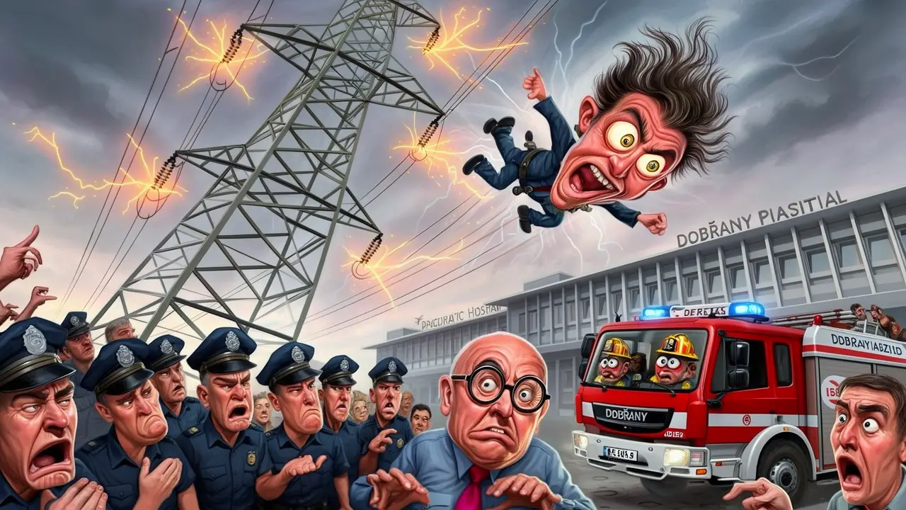 Cover art: Ikarus z Dobřan, co chtěl chytit blesk a našel jen tvrdou zem