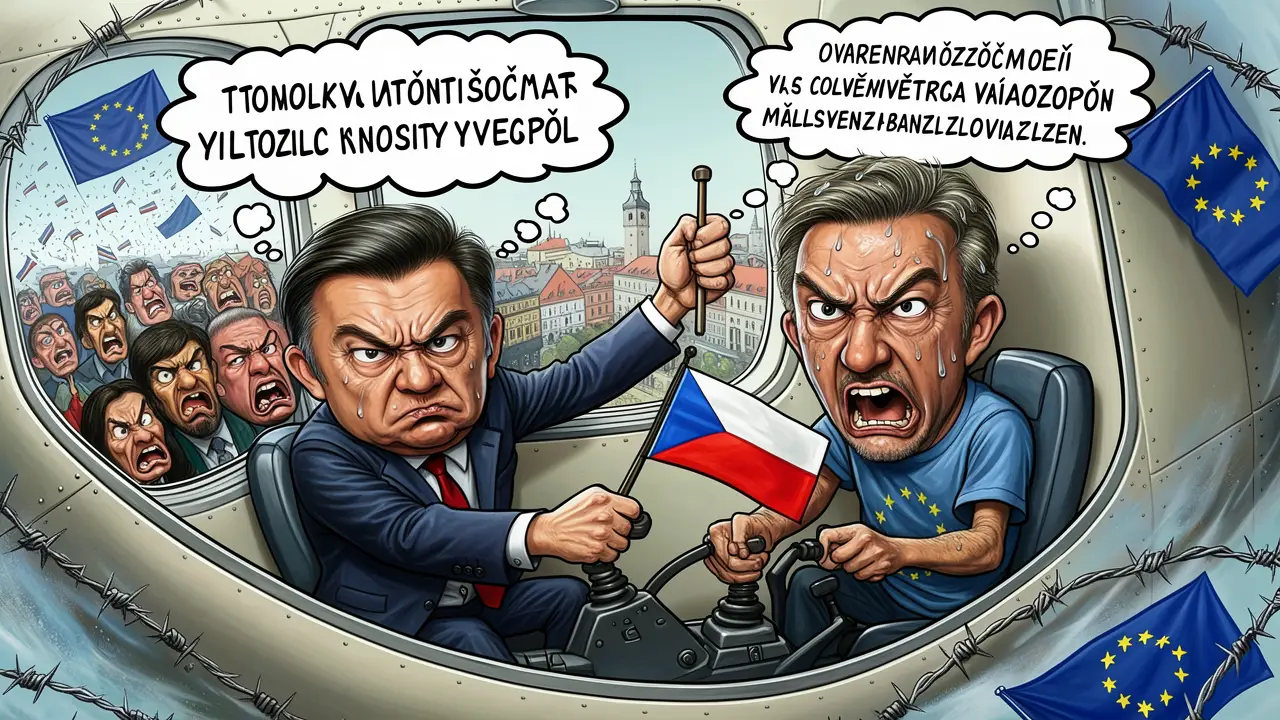 Cover art: Cesta do Budapešti, která rozdělila naše politiky