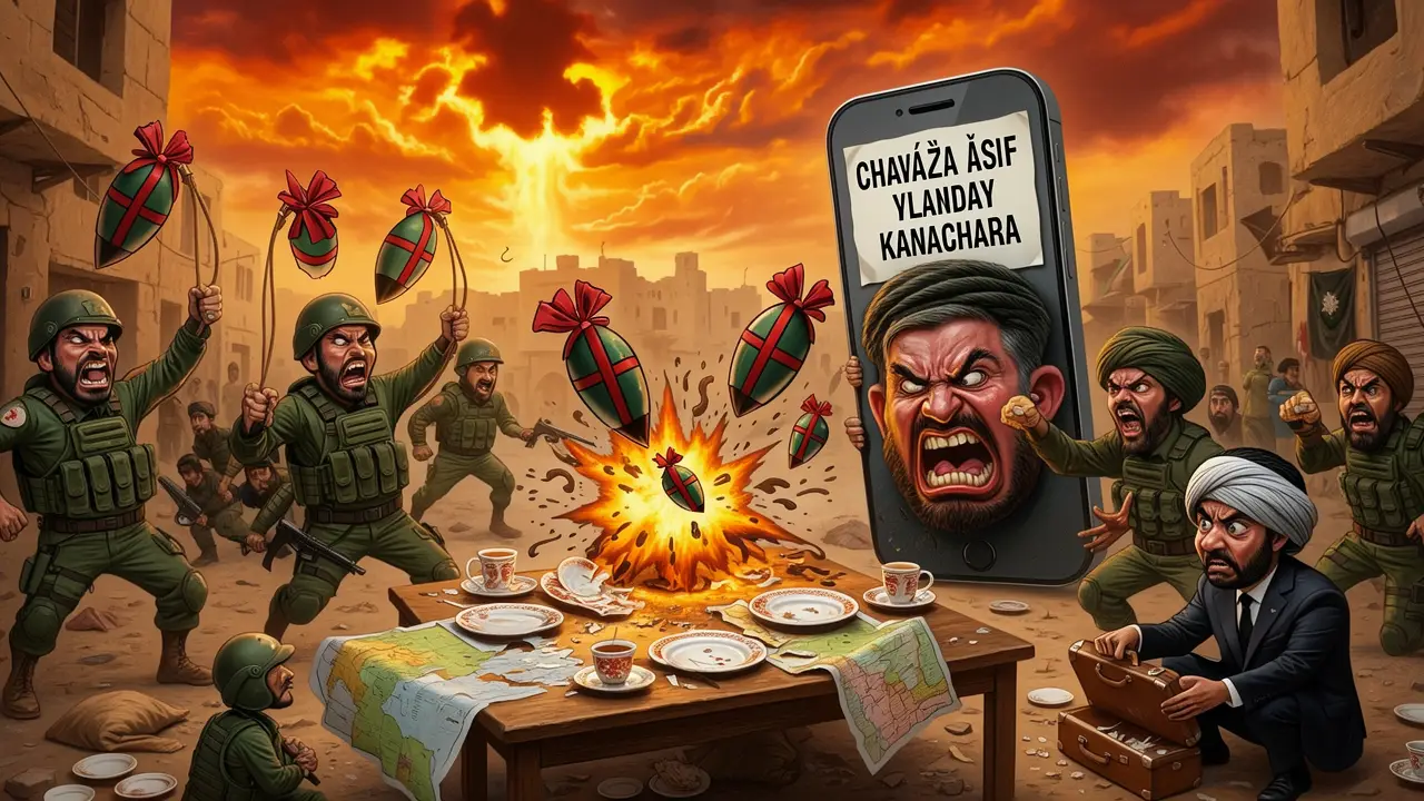 Cover art: Když bomby ze vzduchu řeší sousedské neshody