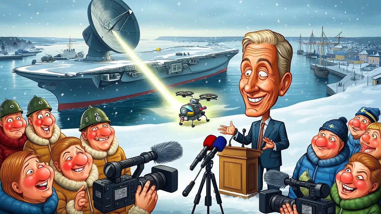 Cover art: Když zvědavý ruský dron narazí na švédskou zeď