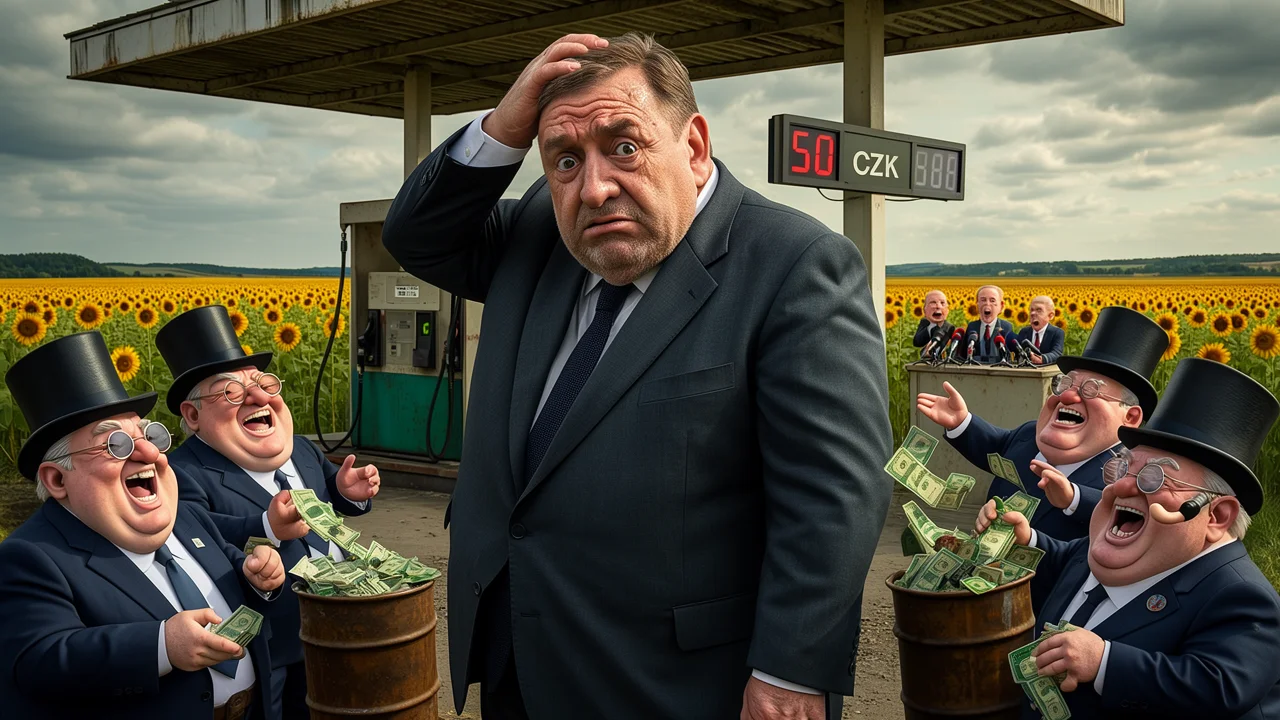 Cover art: Babiš viděl naftu za pade, teď hledá viníky všade