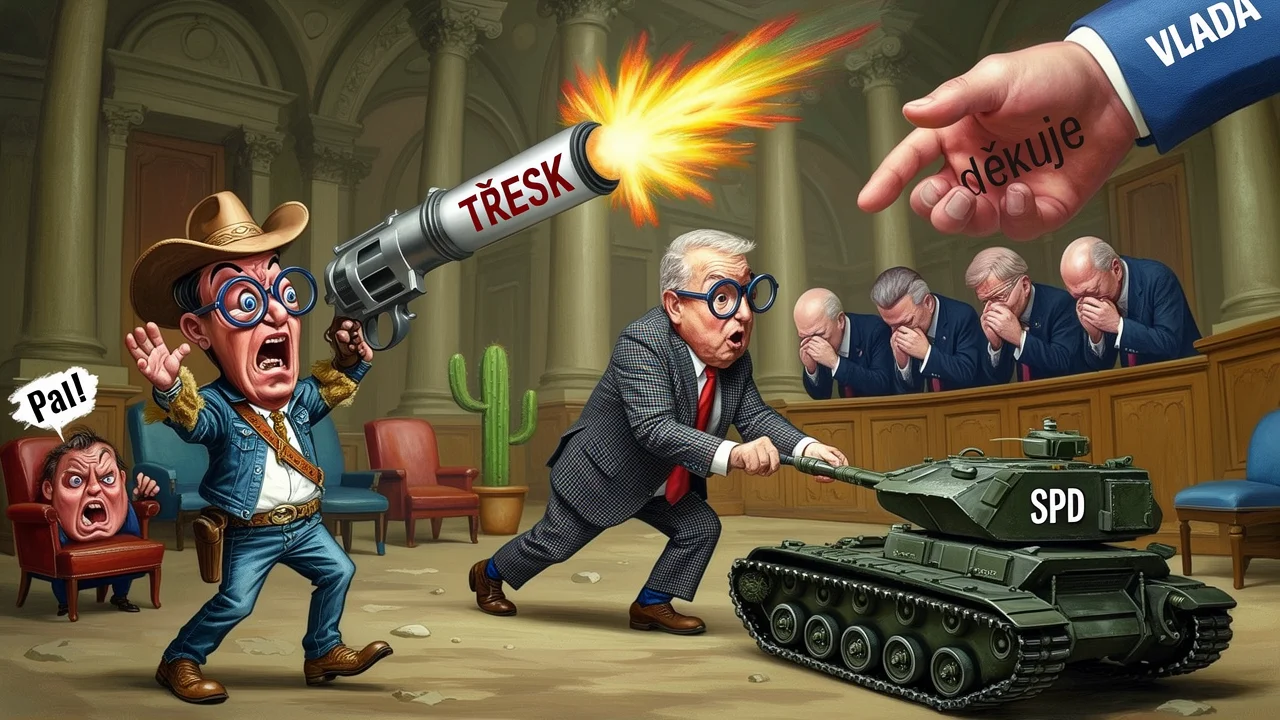 Cover art: Okamurův maraton škodí víc než vládní krize