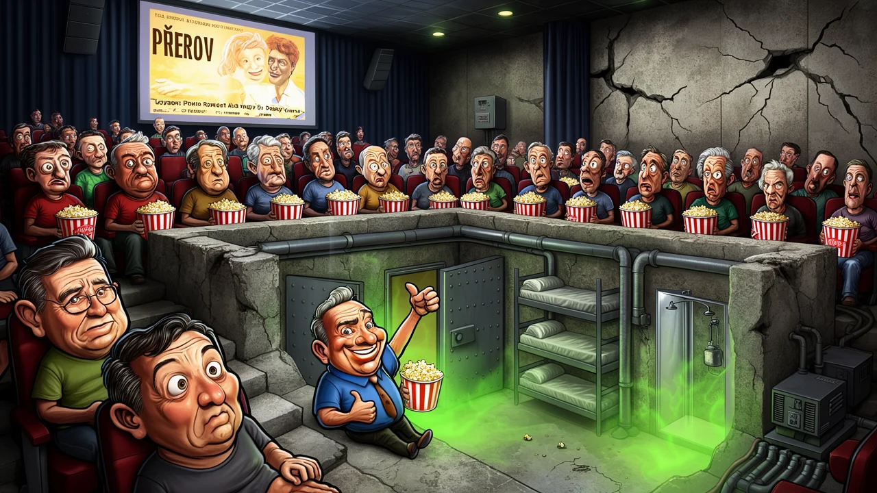 Cover art: V Přerově dávaj film a k tomu konec civilizace