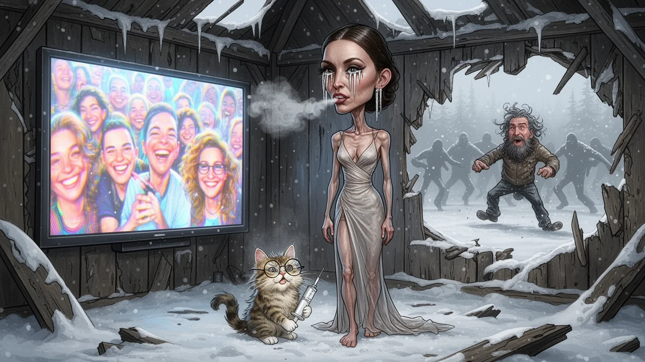 Cover art: Zhubla šedesát kilo, aby skončila v mrazu