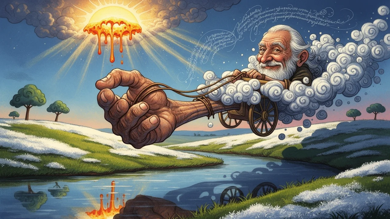 Cover art: Ranní chladno rosa v polích střeží a slunce hřeje odpoledne