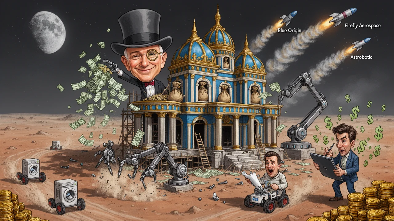 Cover art: Bezos staví chaty na Měsíci za státní miliardy