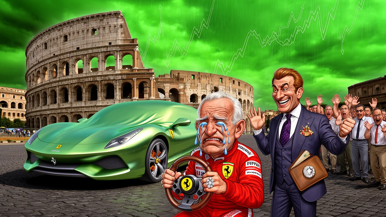 Cover art: Zelené Ferrari, které si nekoupí nikdo z nás