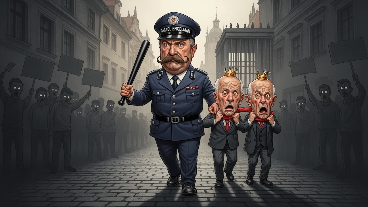 Cover art: Policista, který studenty řezal a nemocného Háchu zatkl