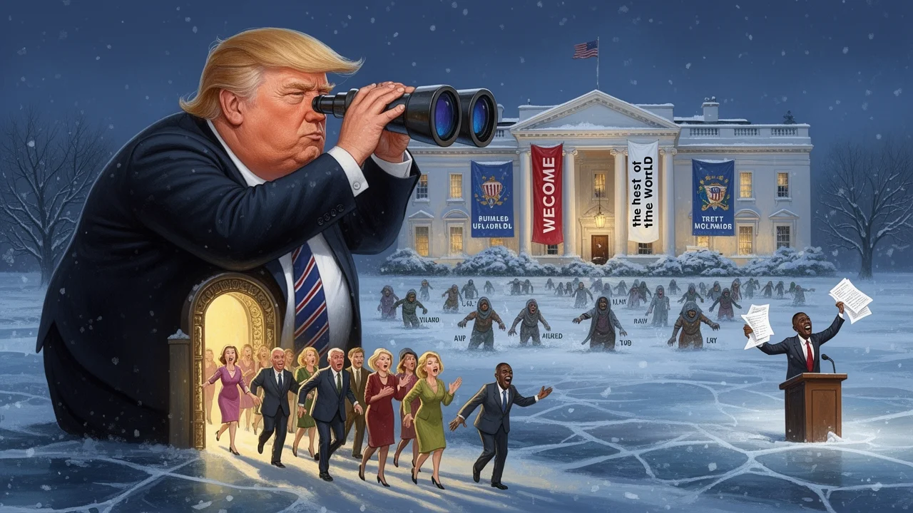 Cover art: Bílí uprchlíci mají přednost, zbytek světa utře nos