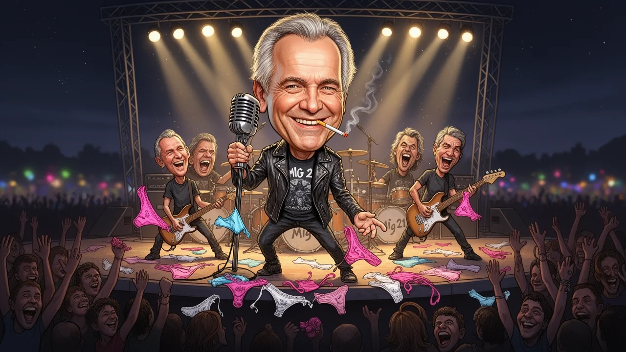 Cover art: Šedesátník Jiří Macháček to rozjel na festivalu Benátská