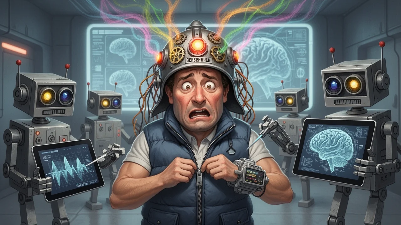 Cover art: Mozkové vlny pro roboty aneb Konec lidského myšlení