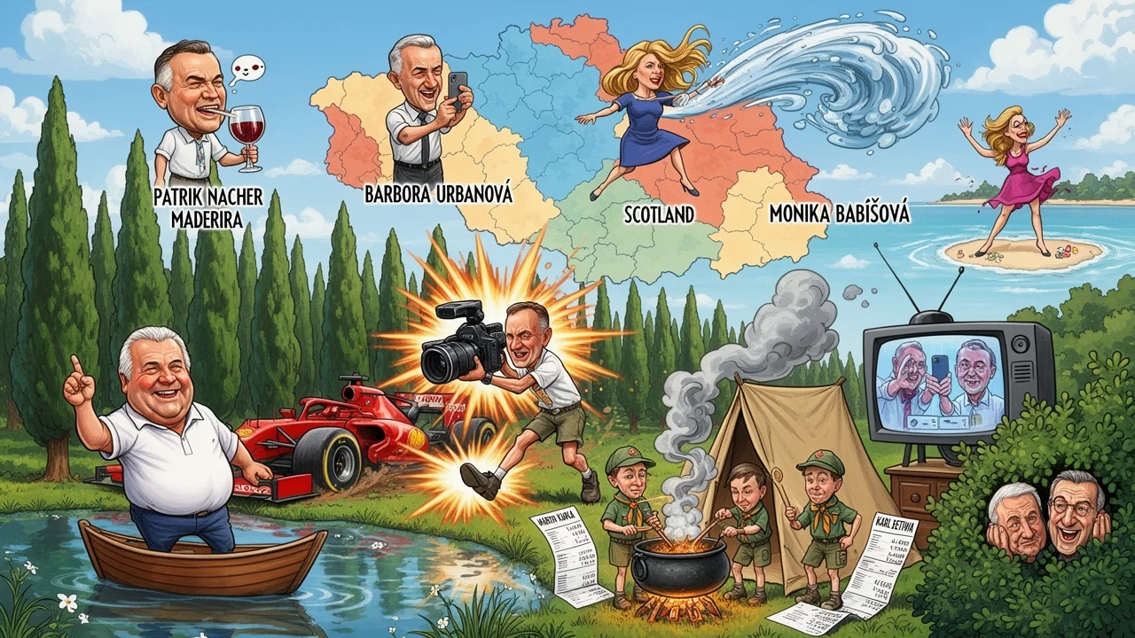 Cover art: Politické léto plné plavek, fotek a formulí
