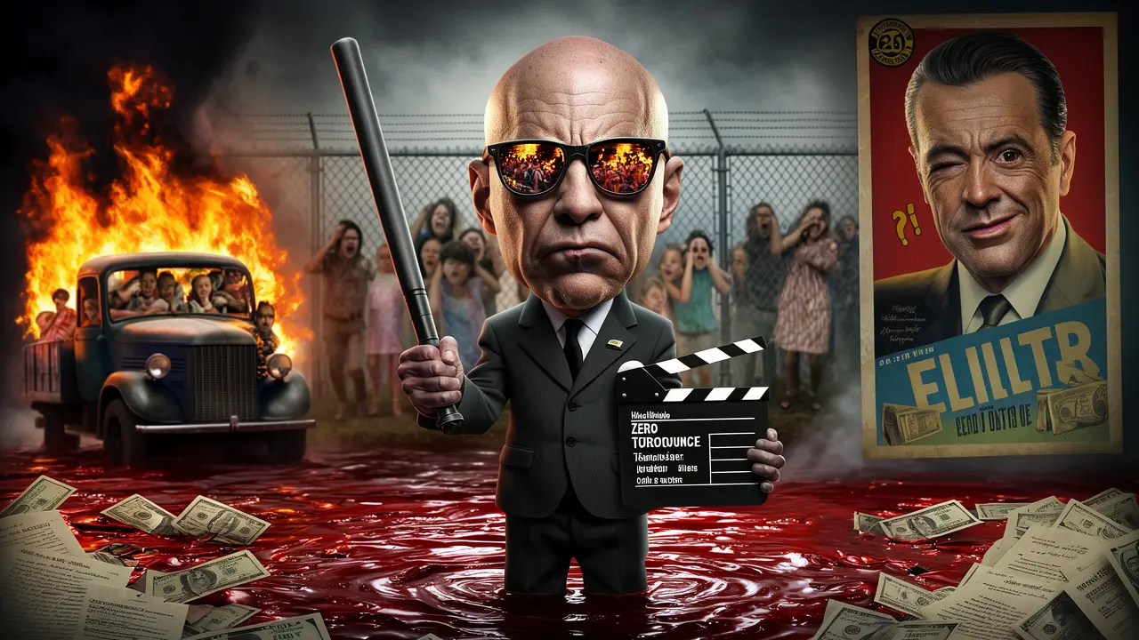 Cover art: Agent s vizáží padoucha, co čerpá moudra z filmu