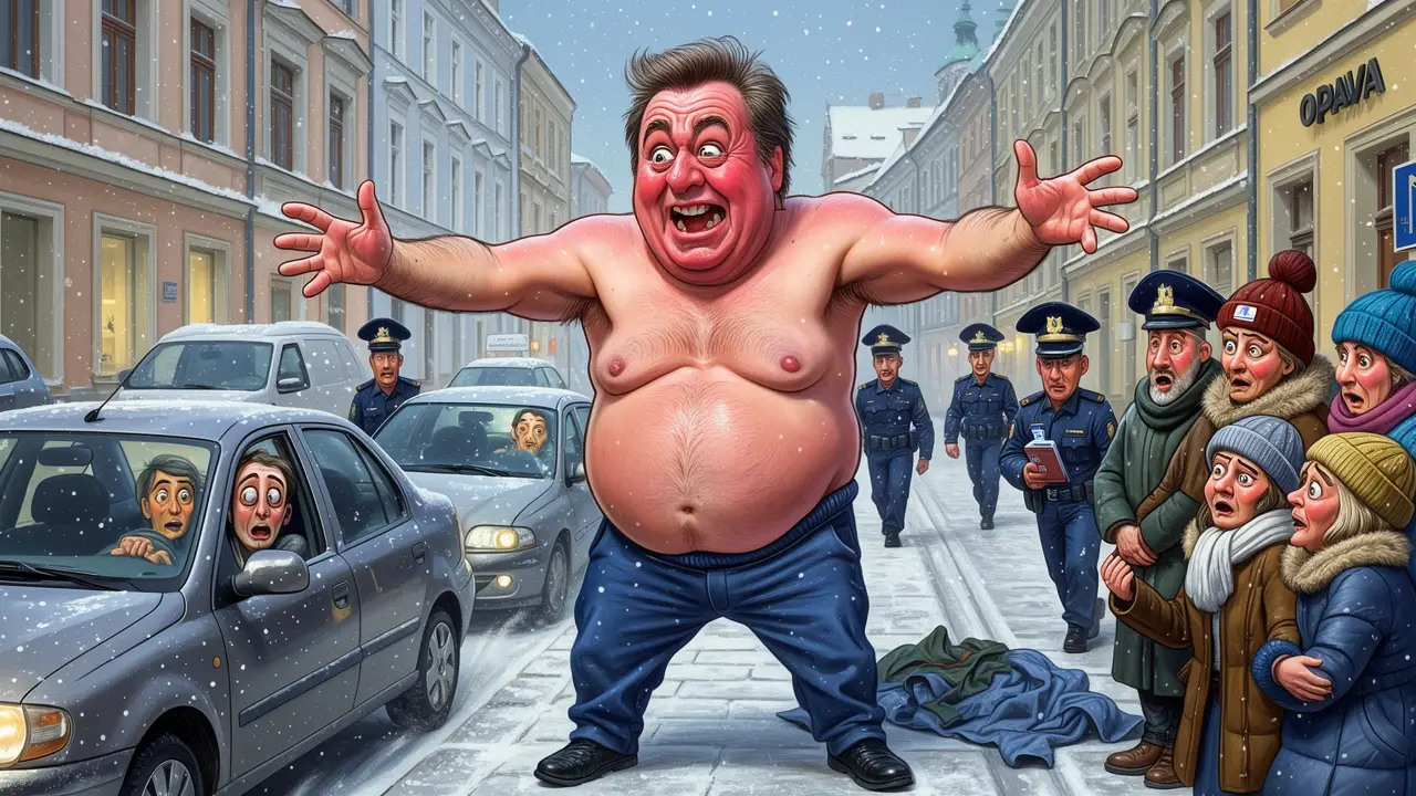Cover art: Nahý regulovčík, co si spletl křižovatku s rájem