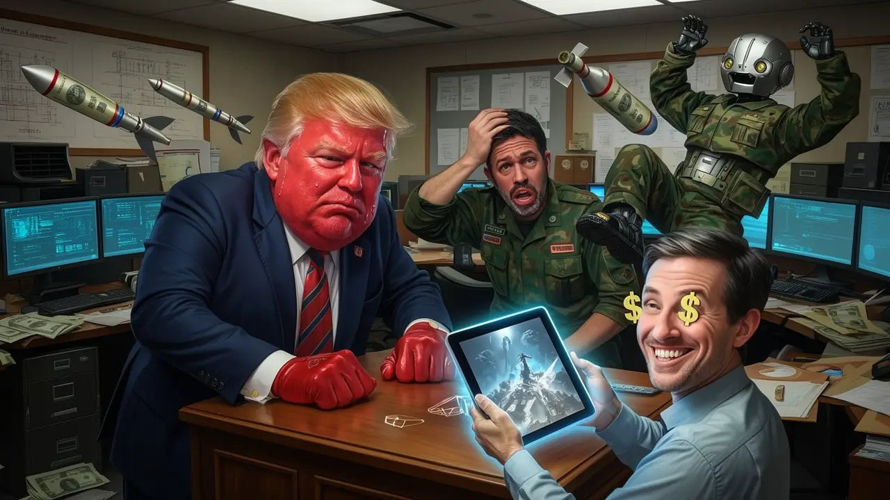 Cover art: Když umělá inteligence s úsměvem oblékne vládní maskáče