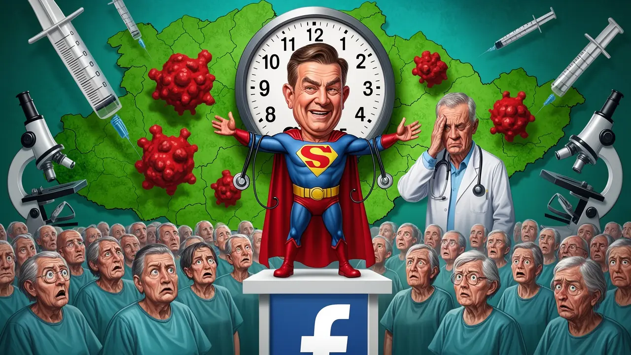 Cover art: Když politik ordinuje spásu jednou za pět let