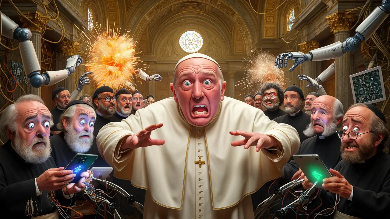 Cover art: Svatý otec radí, ať mozek zase zapnou
