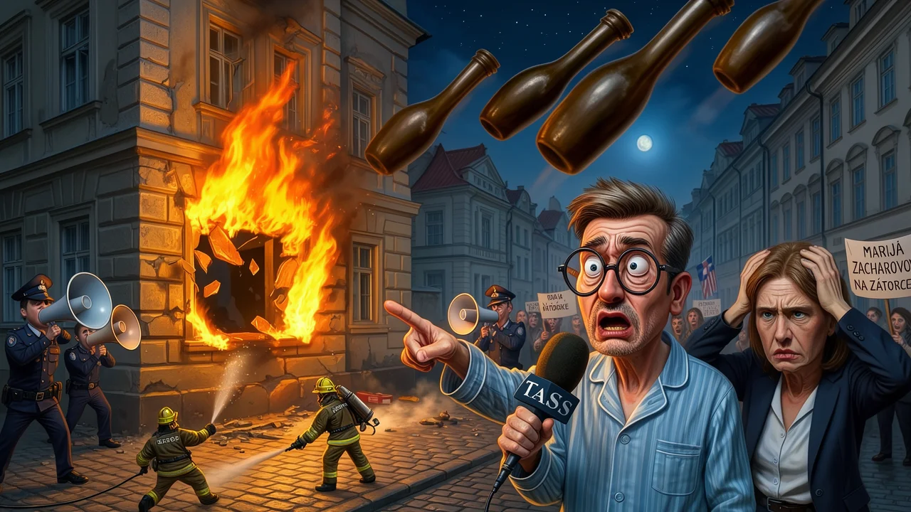 Cover art: Barbaři v Bubenči aneb Kdo hodil ohněm na Ruský dům?
