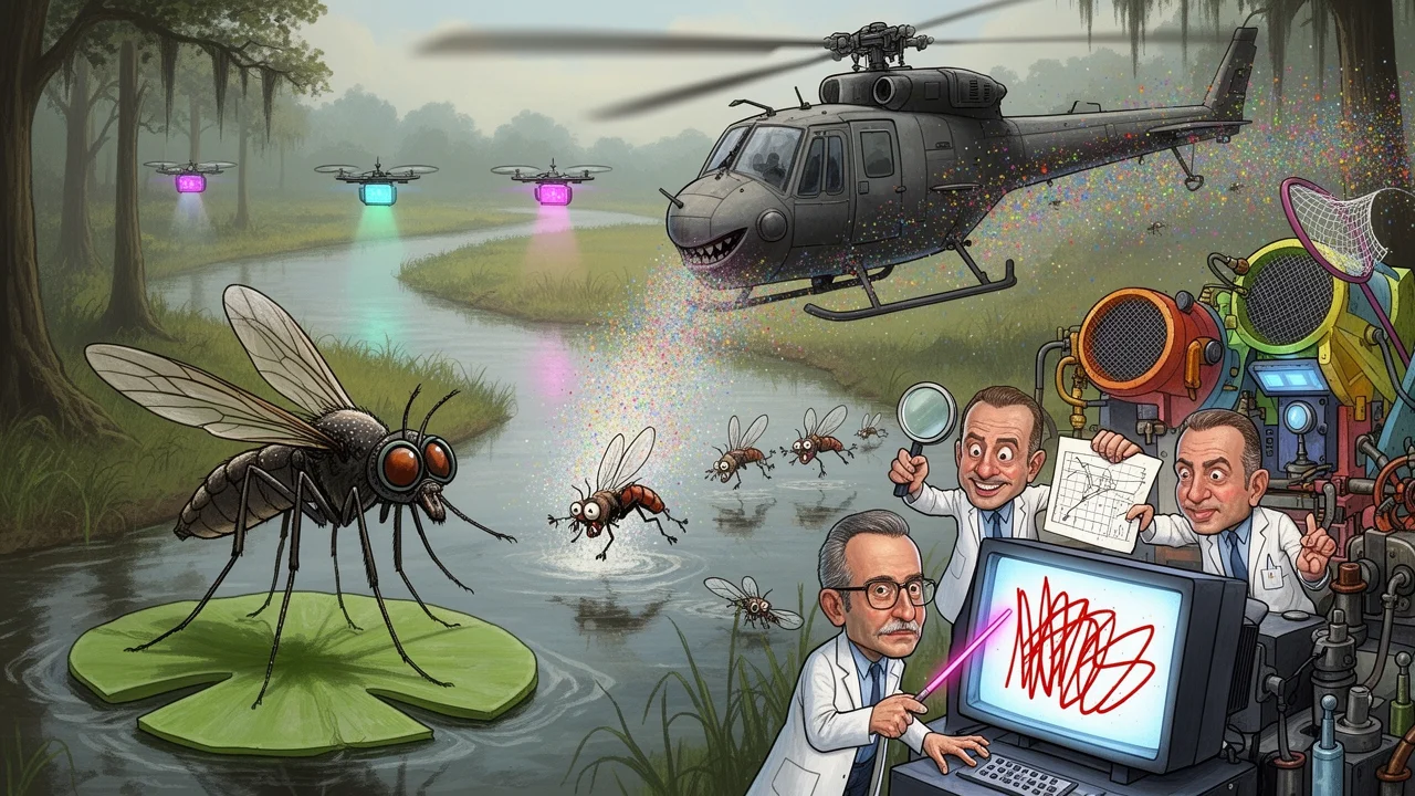Cover art: Moderní válka z nebe proti bodavým zrůdám z bažin