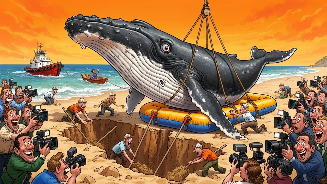 Cover art: Cirkus kolem velryby, která zapomněla plavat