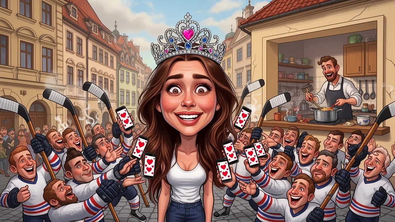 Cover art: Čtyřicet hokejek v jedné schránce naší nové královny