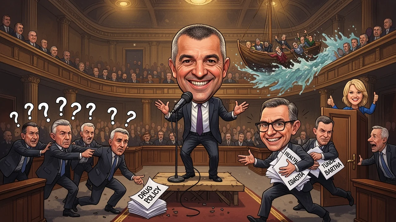 Cover art: Smutná šaškárna v paláci bez sluchu pro experty
