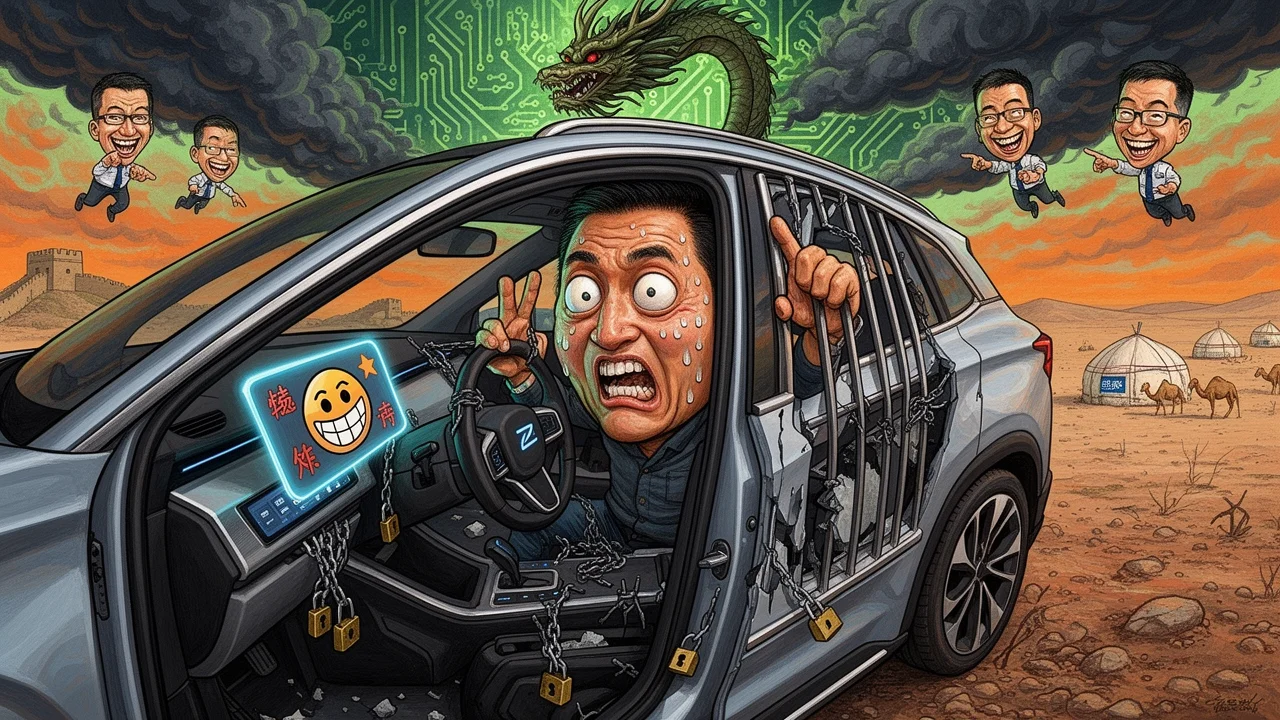 Cover art: Chytré čínské auto, které se vypnulo přímo na hranicích