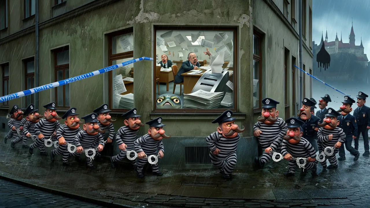 Cover art: Šestnáct zadržených a zavřené dveře na Podskalské ulici