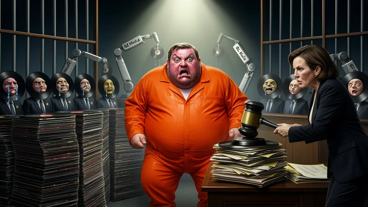 Cover art: Vinylový král a paragrafy, co se nedají koupit