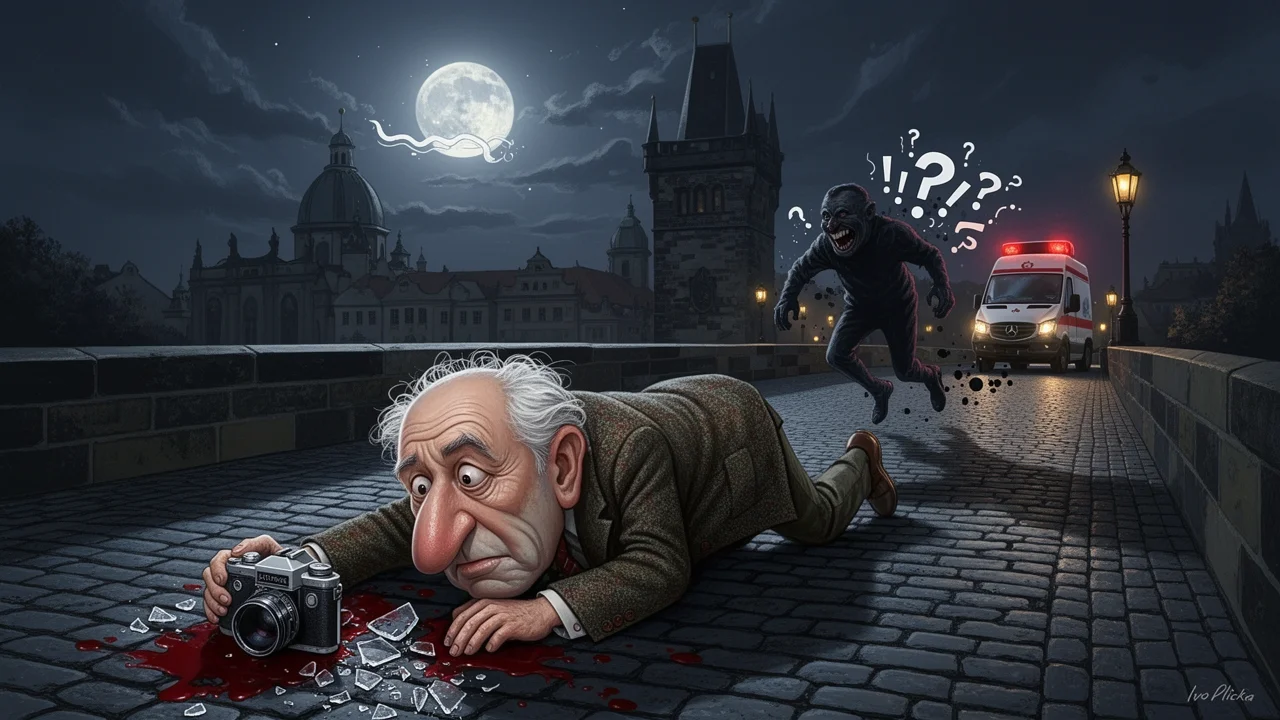 Cover art: Fotka noční Prahy za cenu utržené oční čočky