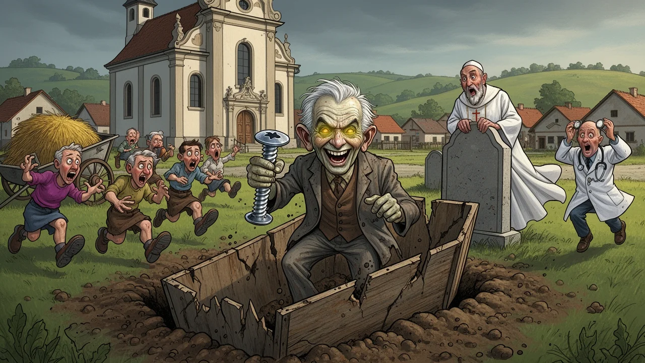 Cover art: Mrtvý, který mlátil na dřevo své rakve