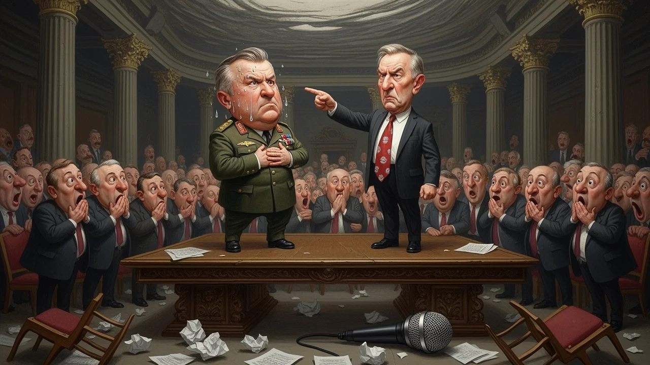 Cover art: Záhada utajeného rozhovoru na generálním štábu