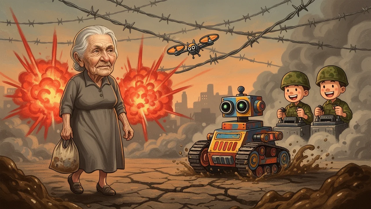 Cover art: Absurdní jízda pro život na dálkové ovládání