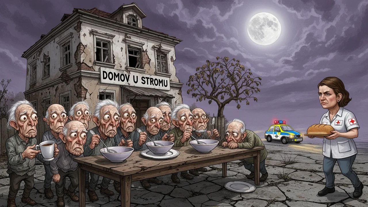 Cover art: Domov bez jídla a naděje, kde ticho léčí hlad