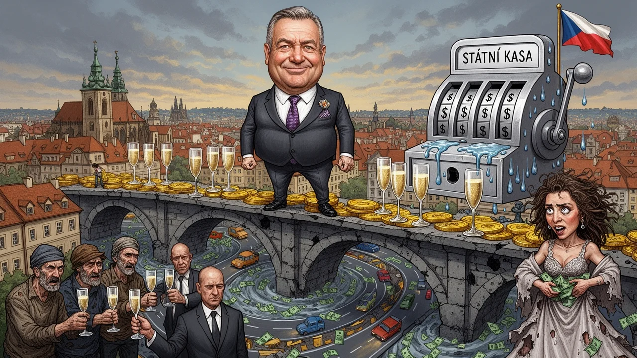 Cover art: Fiktivní mosty pro narkomany za devět milionů