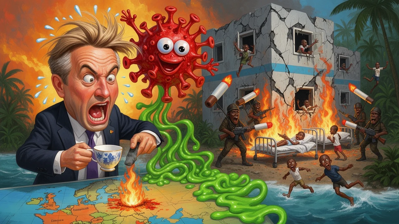 Cover art: Nemocnice v plamenech a virus na výletě