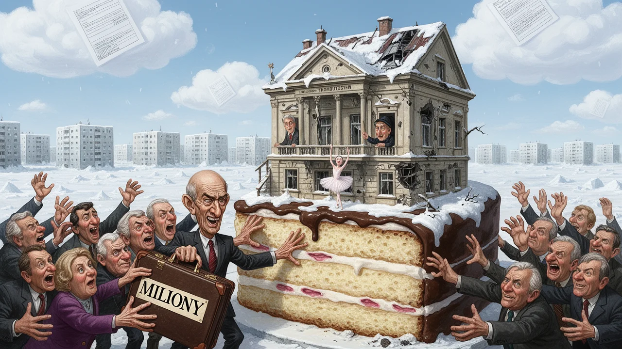 Cover art: Milionový balet v katastru aneb jak se dělí slavné dědictví