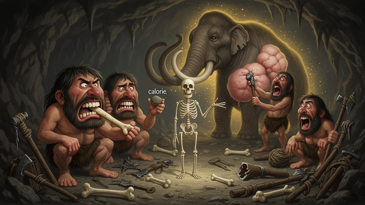 Cover art: Dietní tragédie pravěkých kanibalů v chladné jeskyni