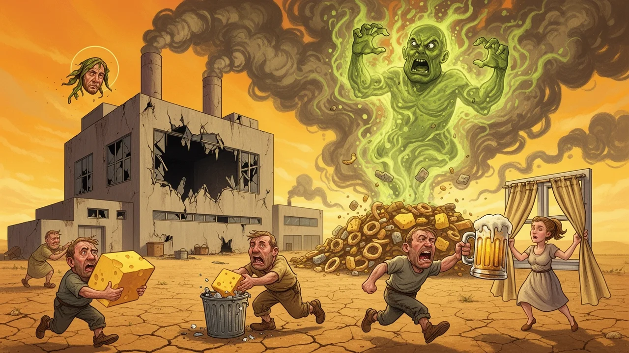 Cover art: Zápach pokroku, který zamořil celé město