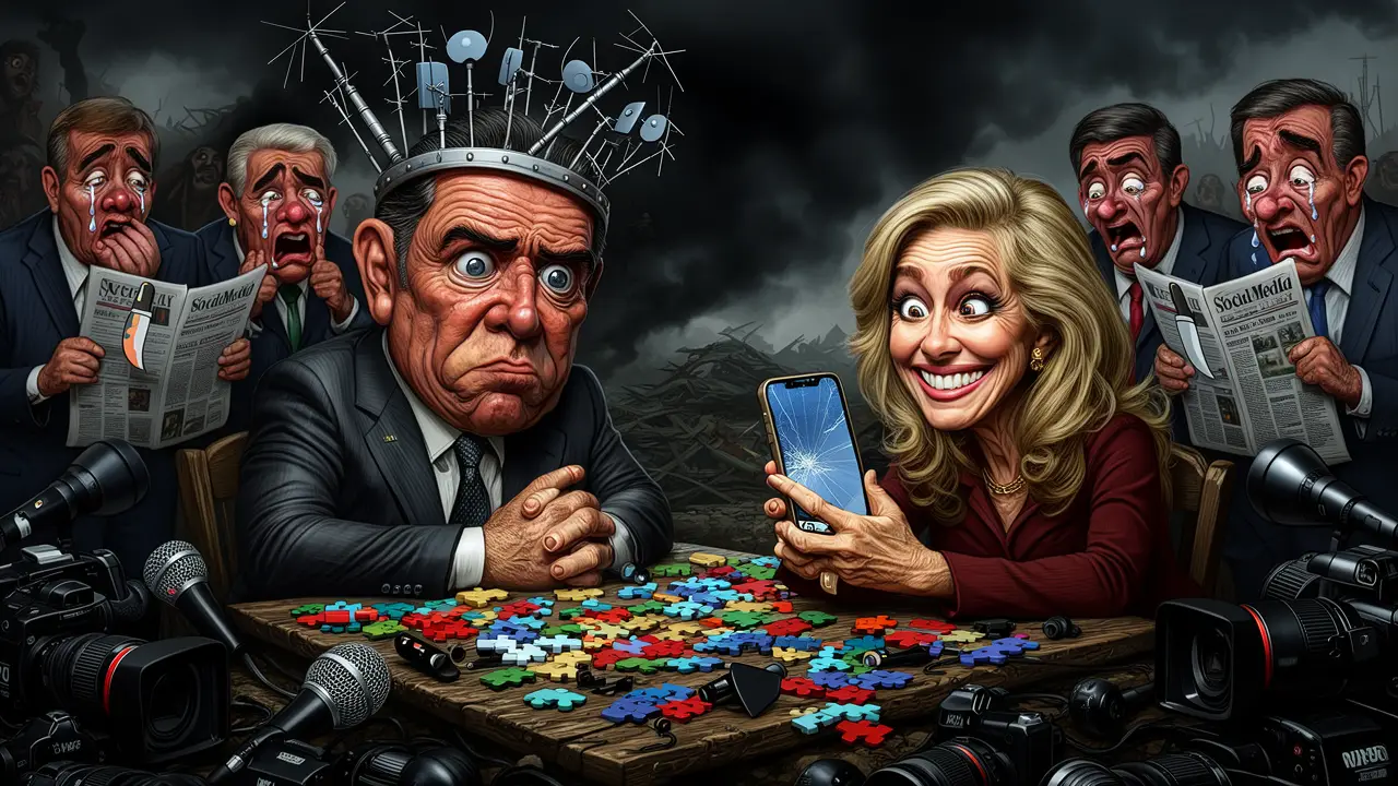 Cover art: Klid zbraní uprostřed mediálního cirkusu a špíny
